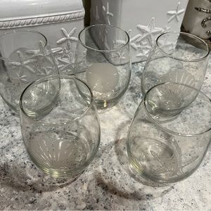 Coastal drink glasses